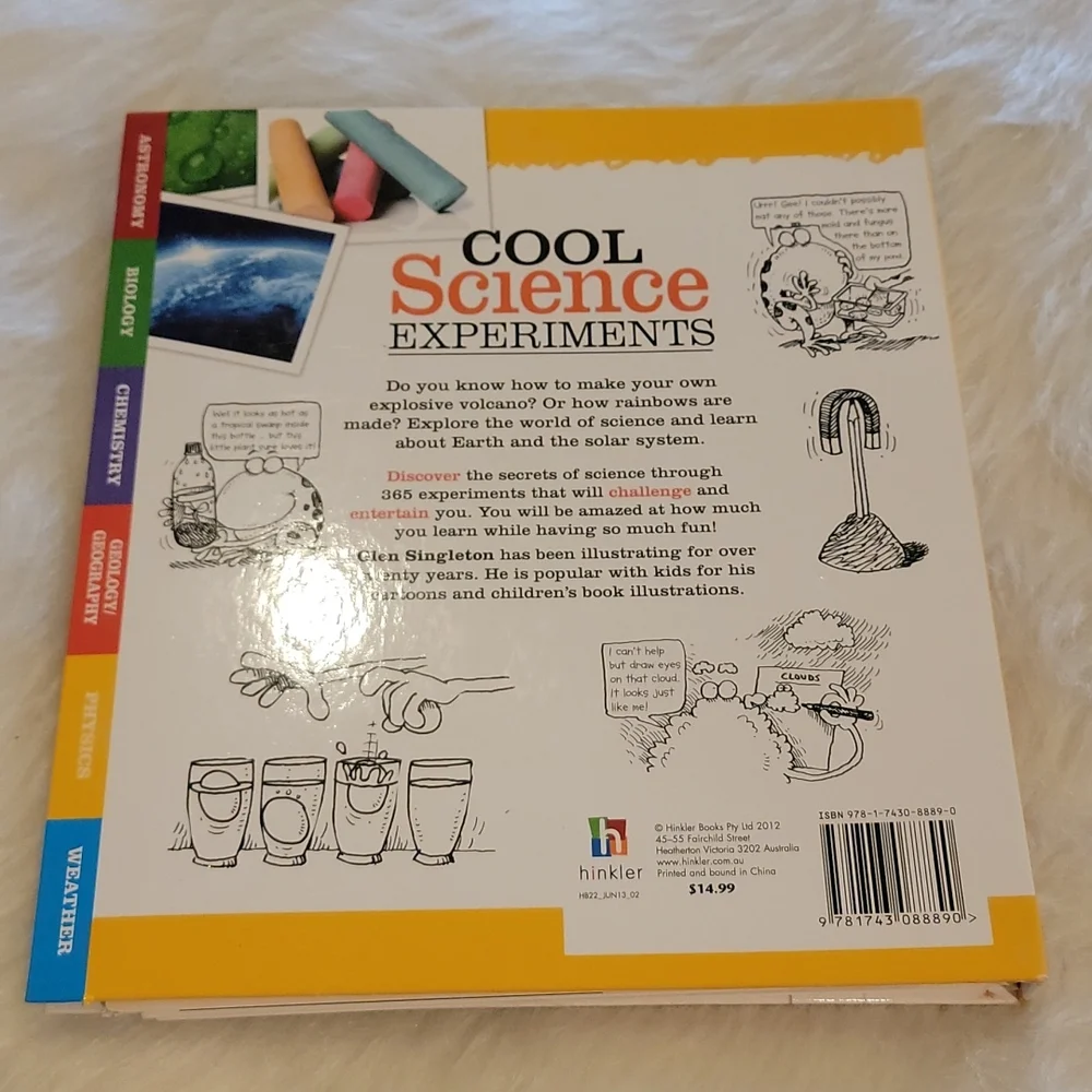 COOL SCIENCE EXPERIMENTS Astronomy Chemistry Learning‎ Book **3 for $20 item**